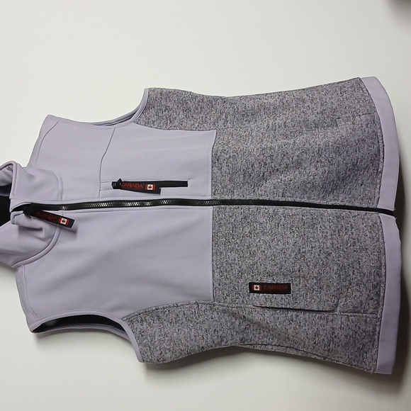 Canada Weather Gear Women Vest Purple Gray Size XL NWT